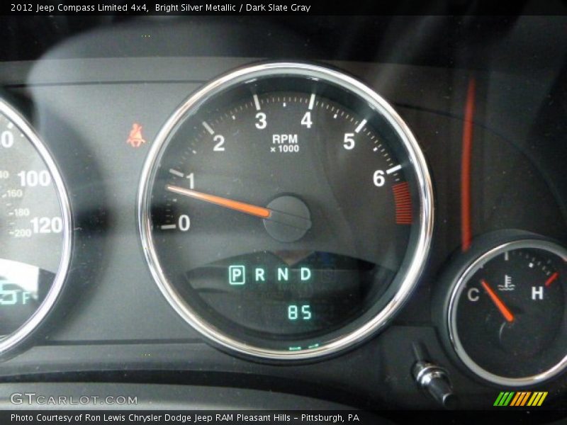 Bright Silver Metallic / Dark Slate Gray 2012 Jeep Compass Limited 4x4