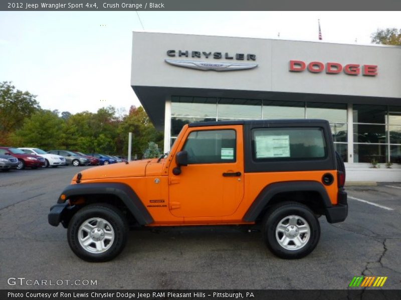 Crush Orange / Black 2012 Jeep Wrangler Sport 4x4