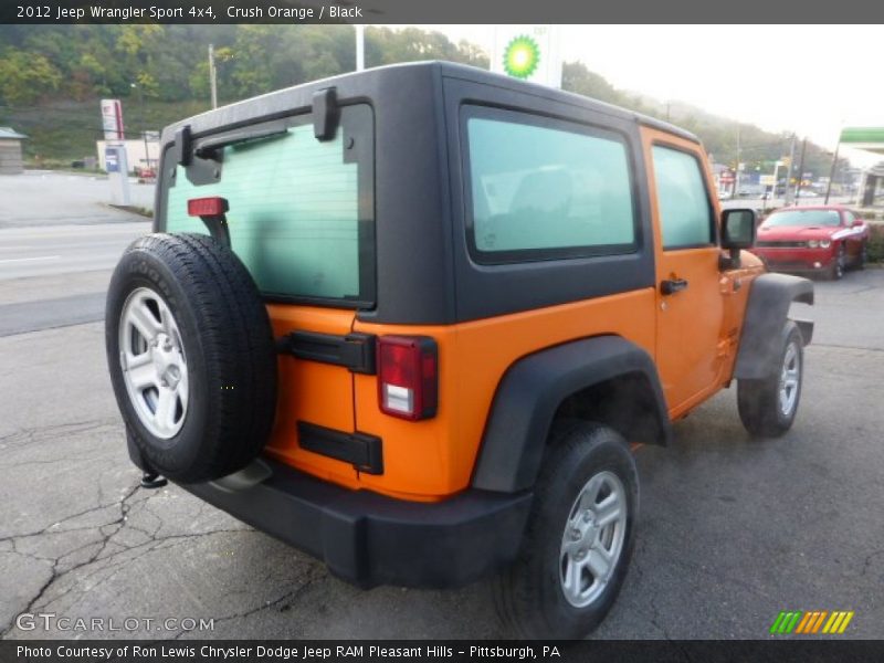 Crush Orange / Black 2012 Jeep Wrangler Sport 4x4
