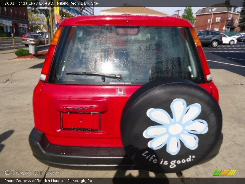 Milano Red / Dark Gray 2001 Honda CR-V EX 4WD
