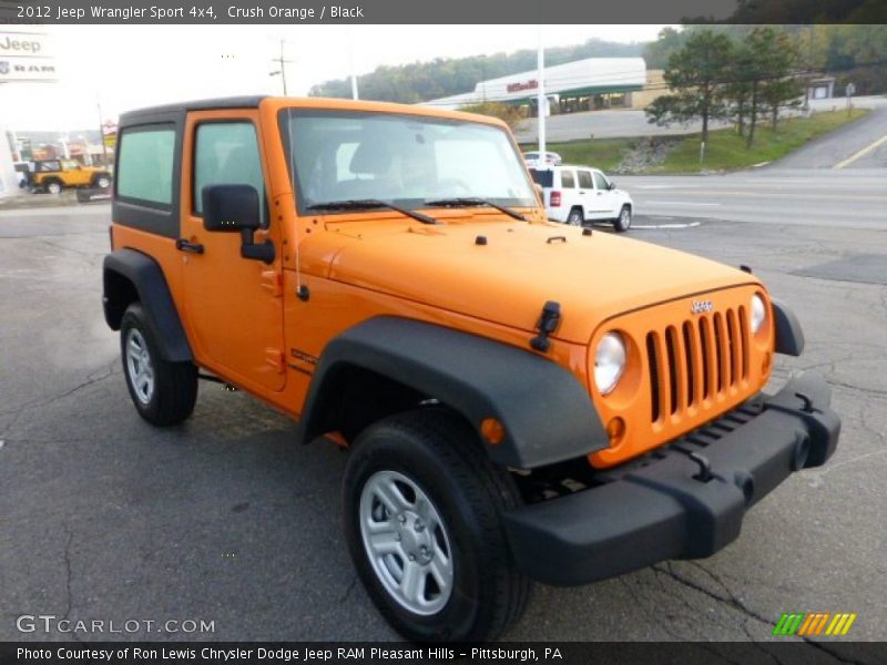 Crush Orange / Black 2012 Jeep Wrangler Sport 4x4