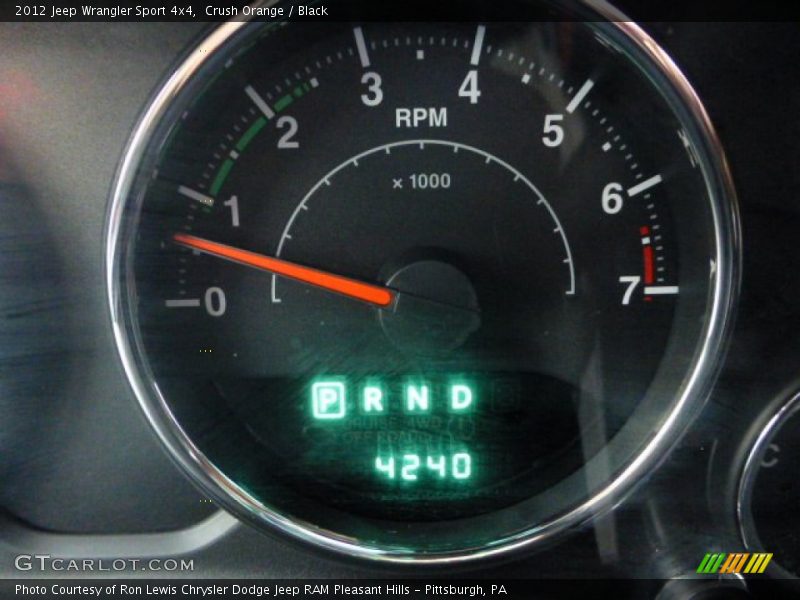 Crush Orange / Black 2012 Jeep Wrangler Sport 4x4