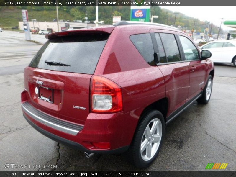 Deep Cherry Red Crystal Pearl / Dark Slate Gray/Light Pebble Beige 2012 Jeep Compass Limited 4x4