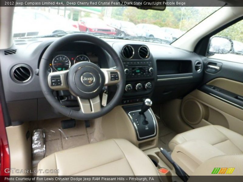 Dark Slate Gray/Light Pebble Beige Interior - 2012 Compass Limited 4x4 