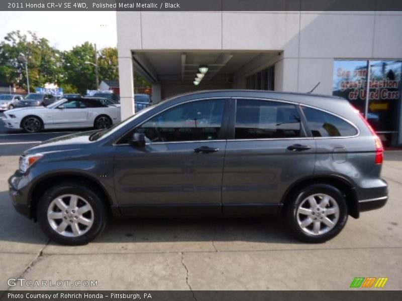 Polished Metal Metallic / Black 2011 Honda CR-V SE 4WD