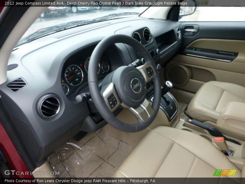 Dark Slate Gray/Light Pebble Beige Interior - 2012 Compass Limited 4x4 