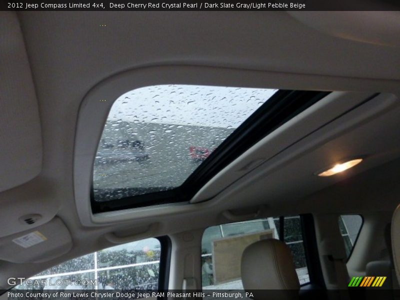 Deep Cherry Red Crystal Pearl / Dark Slate Gray/Light Pebble Beige 2012 Jeep Compass Limited 4x4