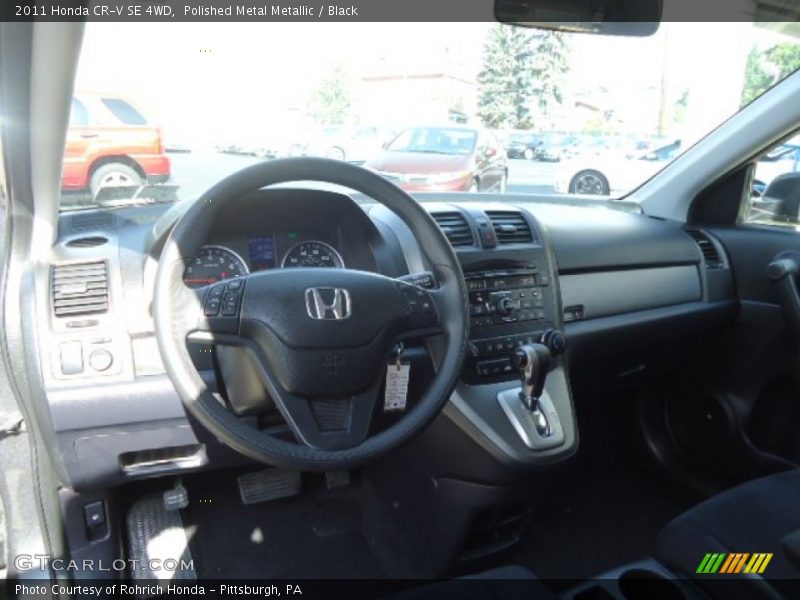 Polished Metal Metallic / Black 2011 Honda CR-V SE 4WD