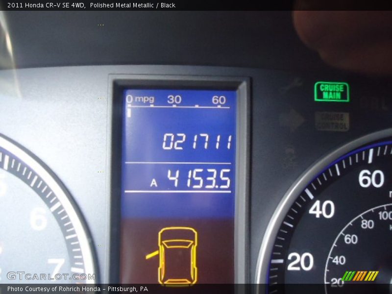 Polished Metal Metallic / Black 2011 Honda CR-V SE 4WD