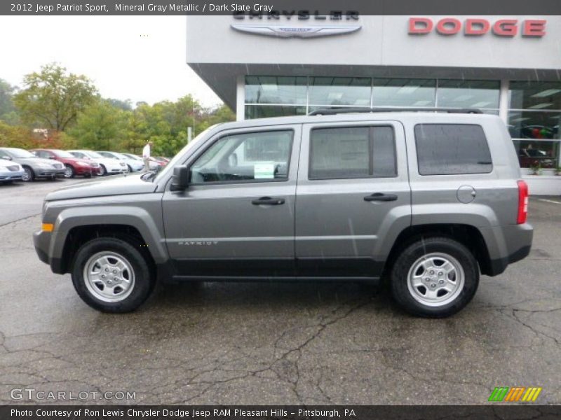 Mineral Gray Metallic / Dark Slate Gray 2012 Jeep Patriot Sport