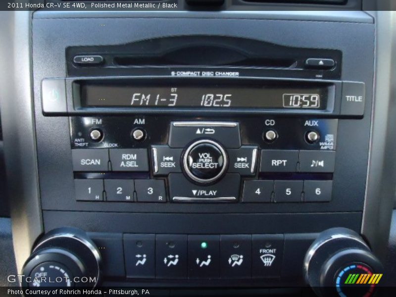 Polished Metal Metallic / Black 2011 Honda CR-V SE 4WD