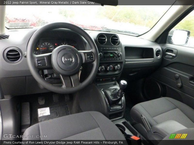 Mineral Gray Metallic / Dark Slate Gray 2012 Jeep Patriot Sport