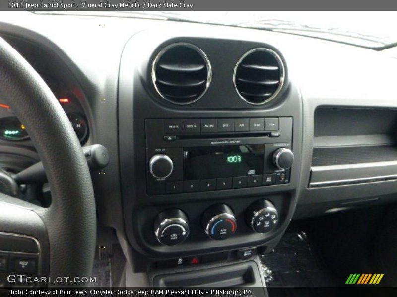 Mineral Gray Metallic / Dark Slate Gray 2012 Jeep Patriot Sport