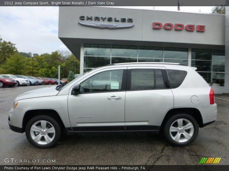 Bright Silver Metallic / Dark Slate Gray 2012 Jeep Compass Sport