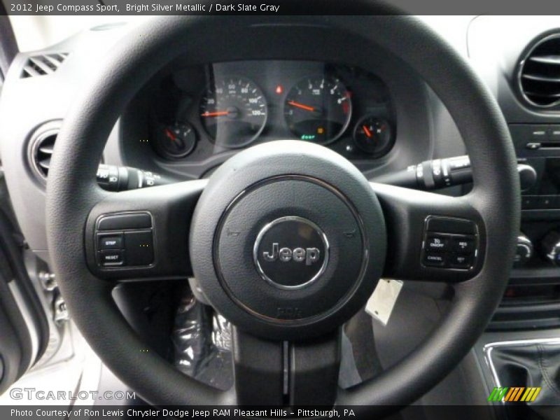 Bright Silver Metallic / Dark Slate Gray 2012 Jeep Compass Sport