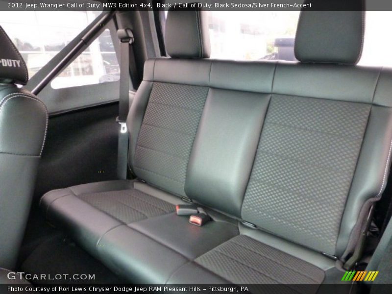 Rear Seat of 2012 Wrangler Call of Duty: MW3 Edition 4x4