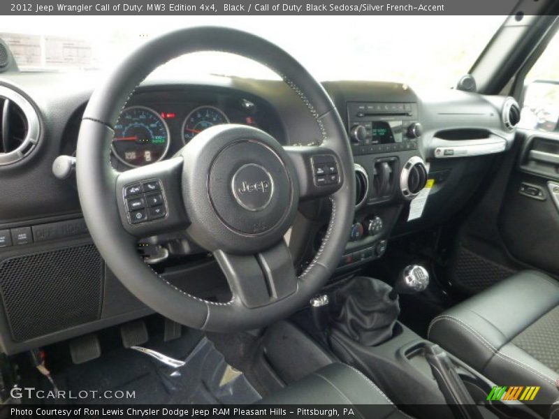 Call of Duty: Black Sedosa/Silver French-Accent Interior - 2012 Wrangler Call of Duty: MW3 Edition 4x4 