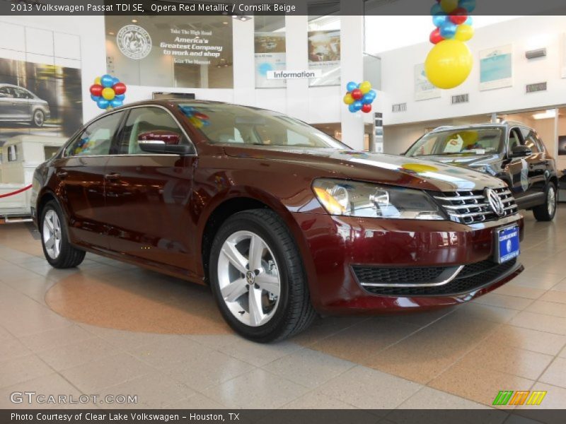 Opera Red Metallic / Cornsilk Beige 2013 Volkswagen Passat TDI SE