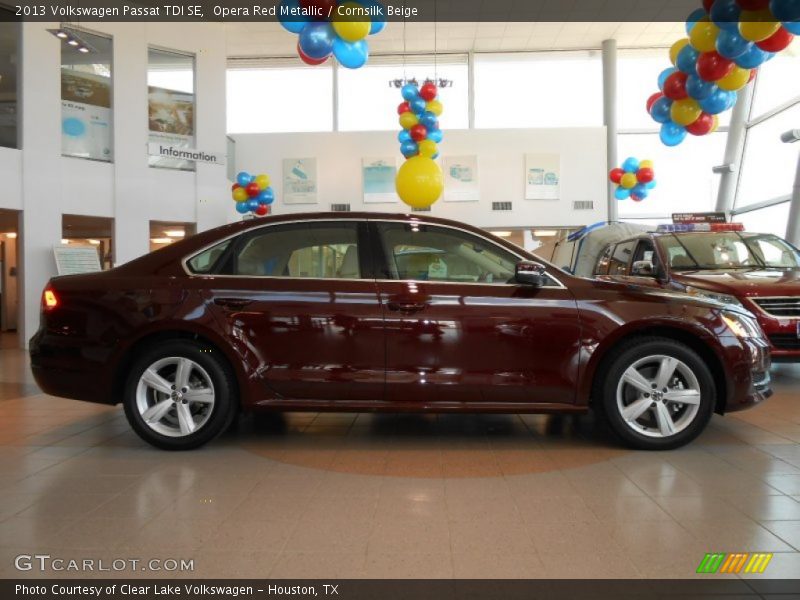Opera Red Metallic / Cornsilk Beige 2013 Volkswagen Passat TDI SE