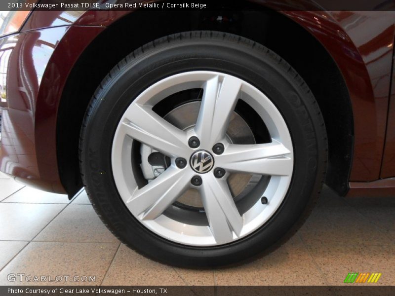 Opera Red Metallic / Cornsilk Beige 2013 Volkswagen Passat TDI SE