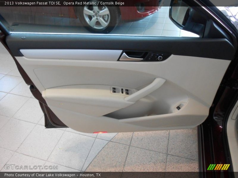 Opera Red Metallic / Cornsilk Beige 2013 Volkswagen Passat TDI SE