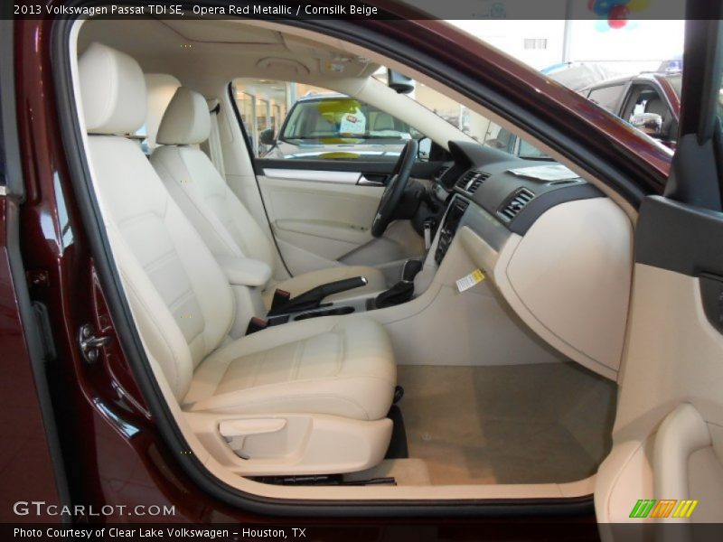 Opera Red Metallic / Cornsilk Beige 2013 Volkswagen Passat TDI SE
