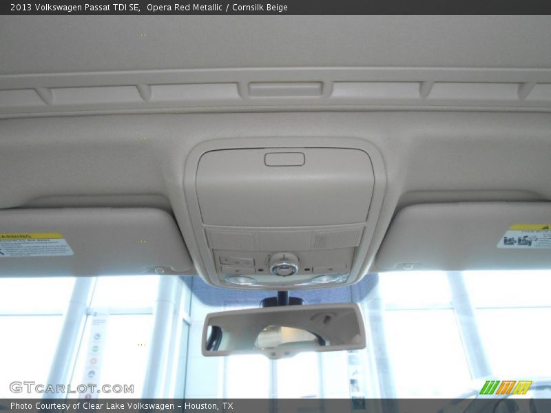 Opera Red Metallic / Cornsilk Beige 2013 Volkswagen Passat TDI SE