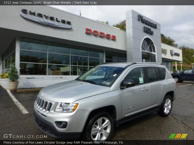 Bright Silver Metallic / Dark Slate Gray 2012 Jeep Compass Sport