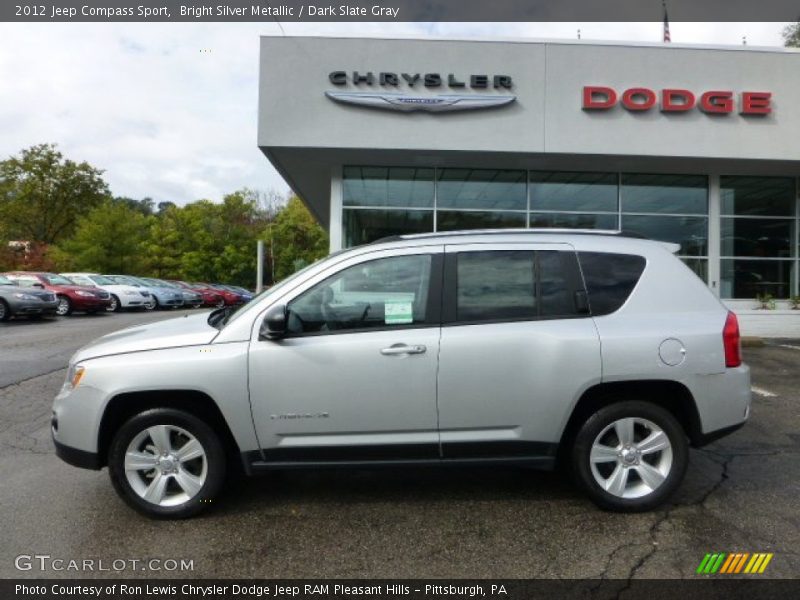 Bright Silver Metallic / Dark Slate Gray 2012 Jeep Compass Sport
