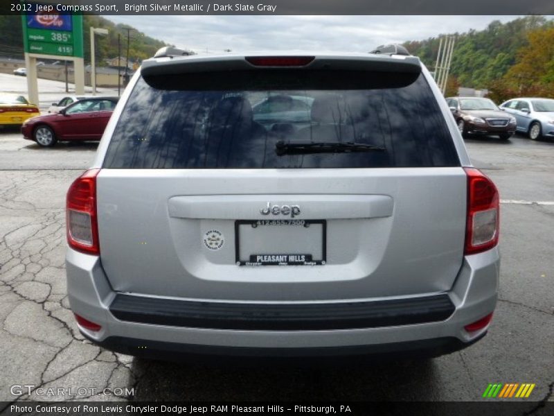Bright Silver Metallic / Dark Slate Gray 2012 Jeep Compass Sport