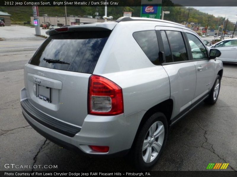 Bright Silver Metallic / Dark Slate Gray 2012 Jeep Compass Sport