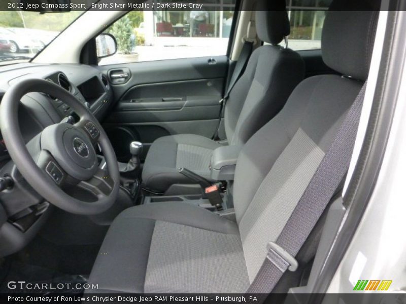 Bright Silver Metallic / Dark Slate Gray 2012 Jeep Compass Sport