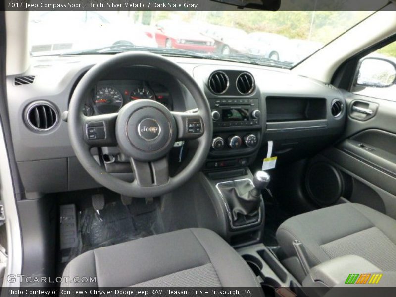 Bright Silver Metallic / Dark Slate Gray 2012 Jeep Compass Sport