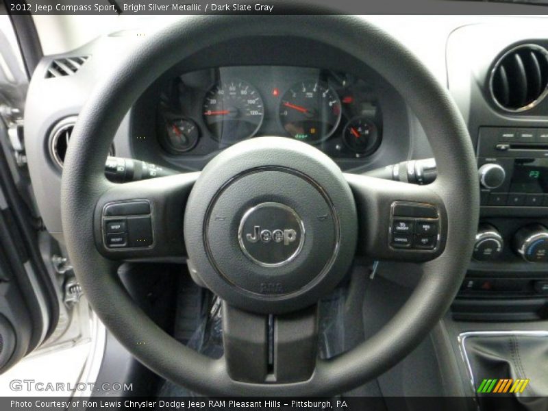 Bright Silver Metallic / Dark Slate Gray 2012 Jeep Compass Sport
