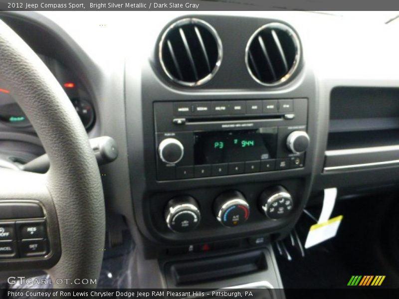 Bright Silver Metallic / Dark Slate Gray 2012 Jeep Compass Sport