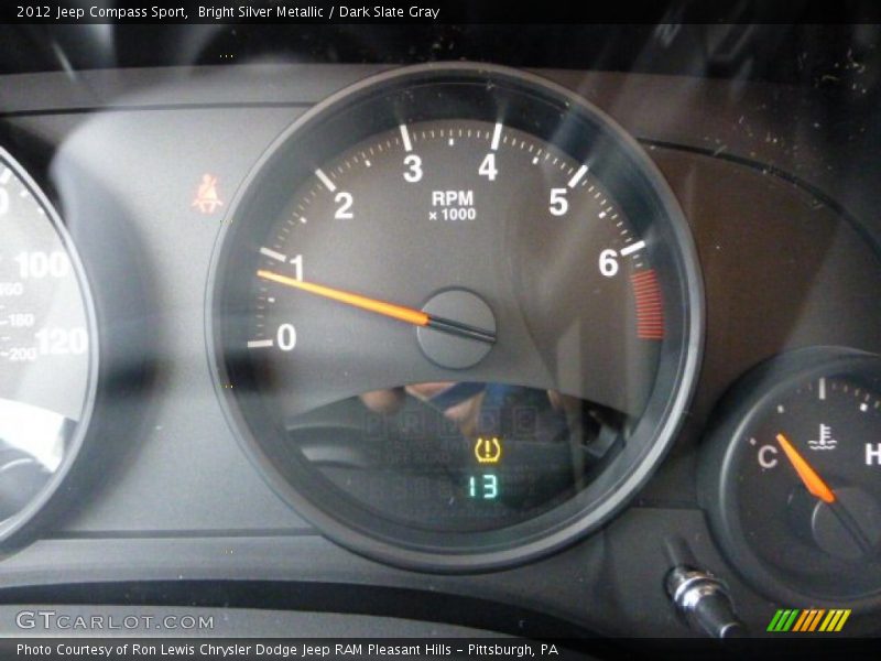 Bright Silver Metallic / Dark Slate Gray 2012 Jeep Compass Sport