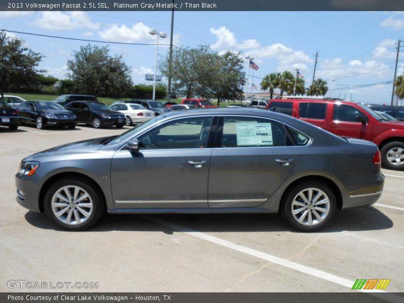 Platinum Gray Metallic / Titan Black 2013 Volkswagen Passat 2.5L SEL