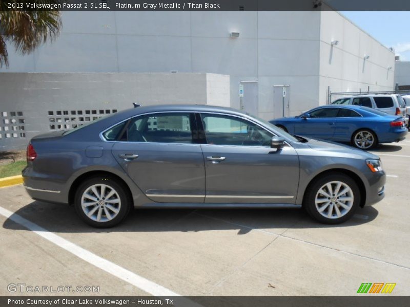 Platinum Gray Metallic / Titan Black 2013 Volkswagen Passat 2.5L SEL