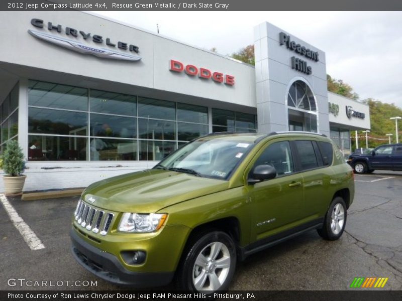 Rescue Green Metallic / Dark Slate Gray 2012 Jeep Compass Latitude 4x4