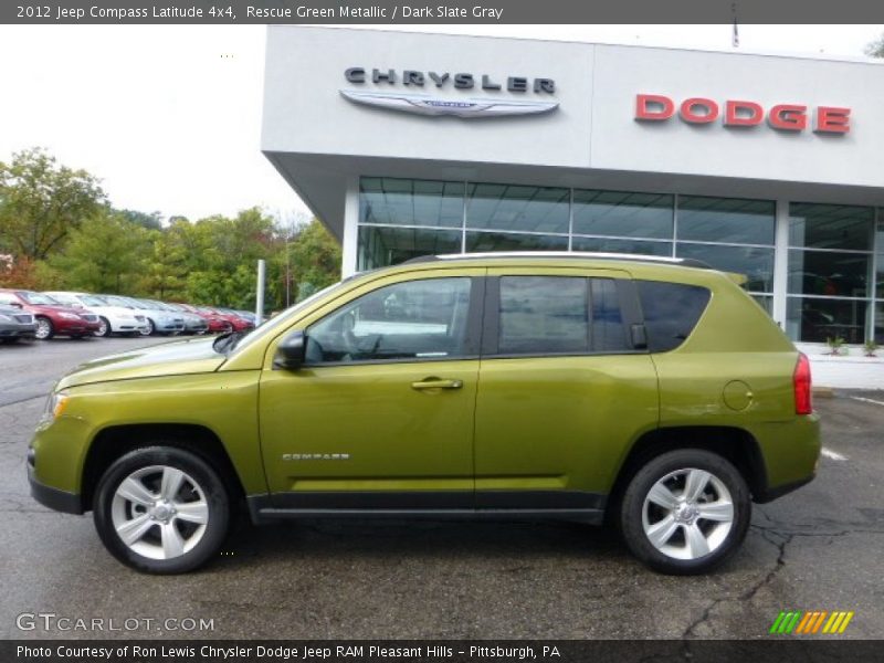 Rescue Green Metallic / Dark Slate Gray 2012 Jeep Compass Latitude 4x4