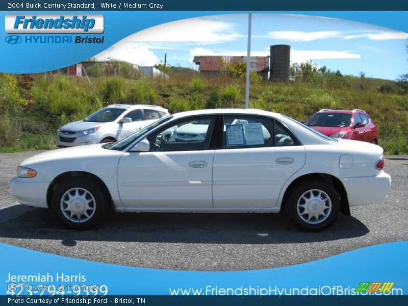White / Medium Gray 2004 Buick Century Standard