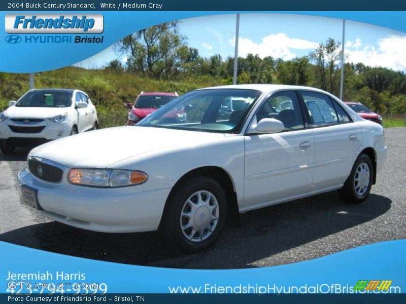 White / Medium Gray 2004 Buick Century Standard