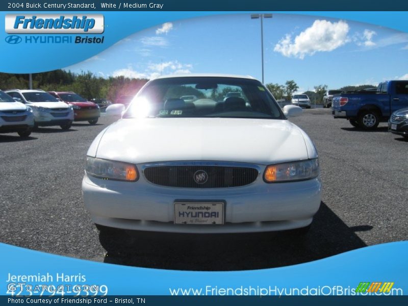 White / Medium Gray 2004 Buick Century Standard