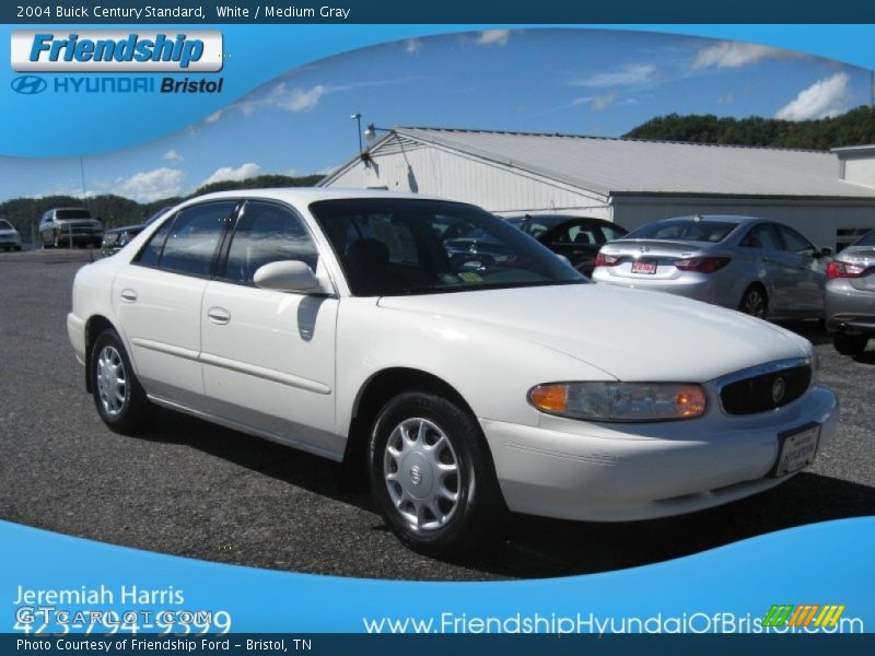 White / Medium Gray 2004 Buick Century Standard