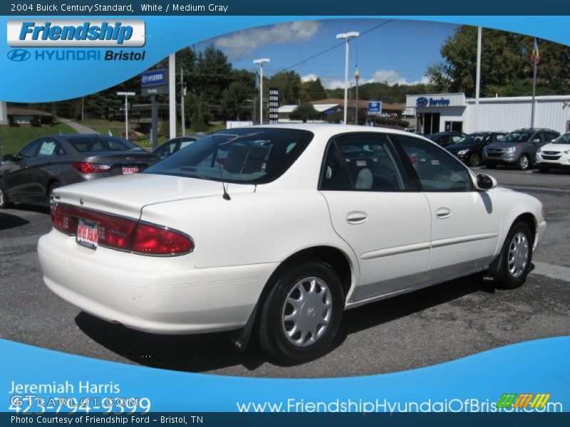 White / Medium Gray 2004 Buick Century Standard