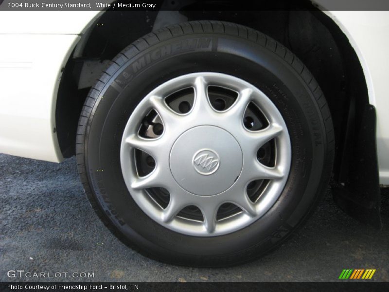 White / Medium Gray 2004 Buick Century Standard