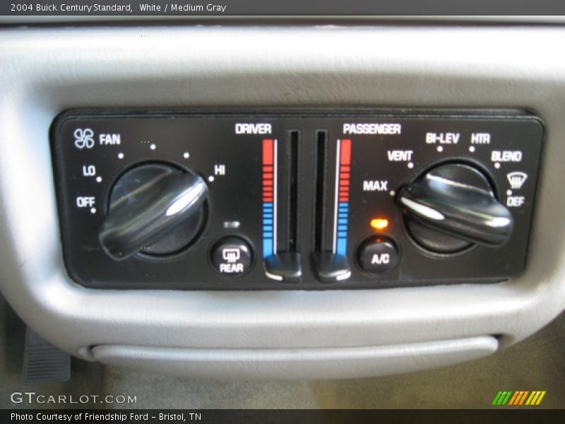 White / Medium Gray 2004 Buick Century Standard