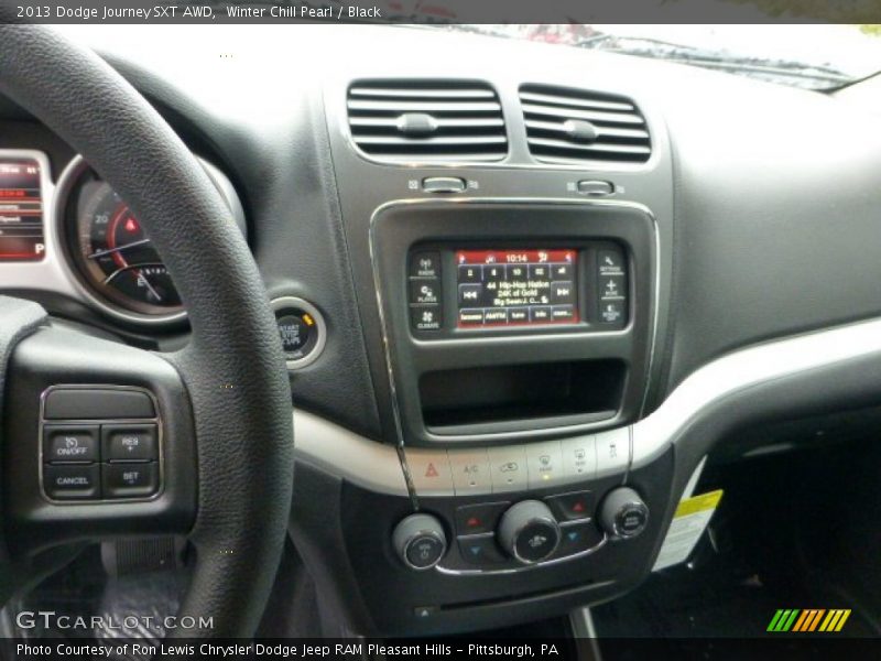 Winter Chill Pearl / Black 2013 Dodge Journey SXT AWD
