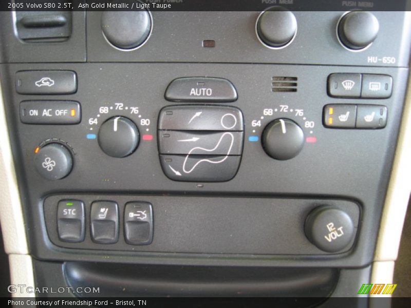 Controls of 2005 S80 2.5T