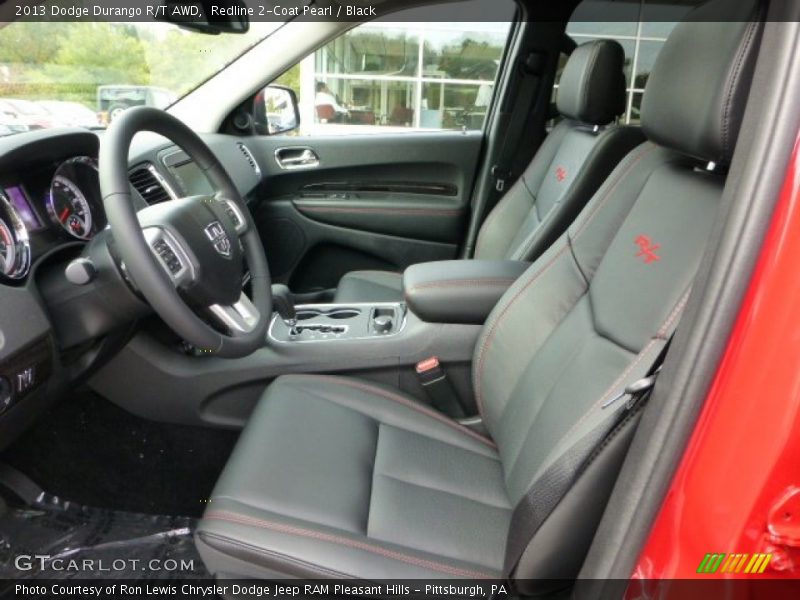 Front Seat of 2013 Durango R/T AWD